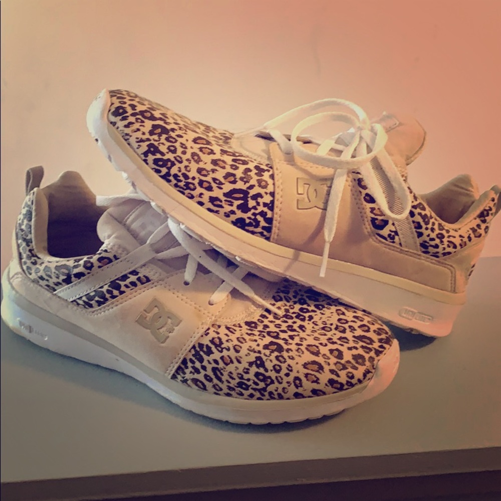 Dc leopard sneakers